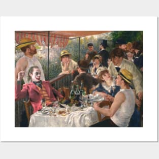 Renoir Luncheon at the Boating Party featuring Scary Clown Villain Posters and Art